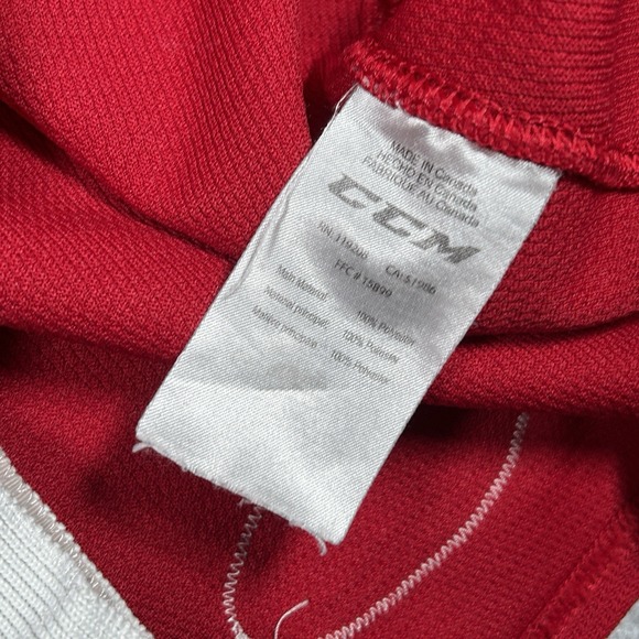 Laval Rockets Hockey jersey Men's Size 56 3XL Red AHL CCM Fighter Strap - Picture 6 of 16